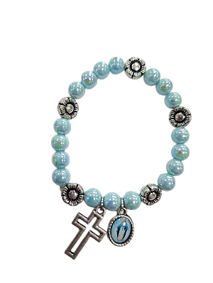 Pulseira floral Nossa Senhora das Graças