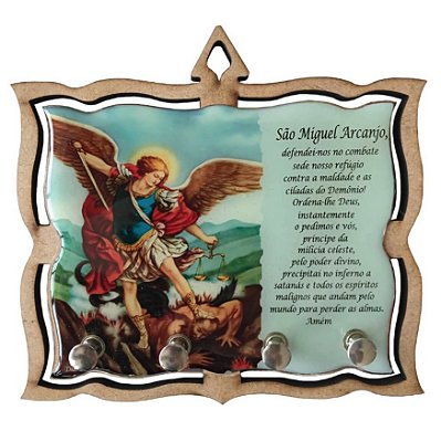 Porta chaves MDF São Miguel Arcanjo