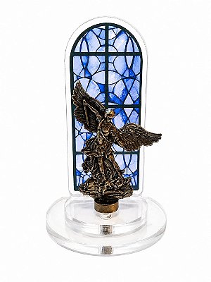 Mini Oratório Vitral com Bibelo