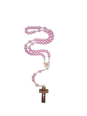 Terço Infantil Rosa 8 mm