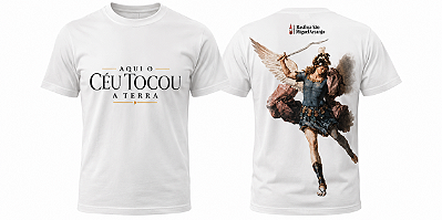 CAMISETA AQUI O CEU TOCOU A TERRA 2026
