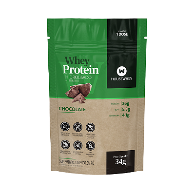 SACHÊ WHEY PROTEIN HIDROLISADO E ISOLADO - CHOCOLATE - 34g