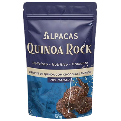 ALPACAS - CEREAL CRISPY  QUINOA - Chocolate Amargo 70% - 60g