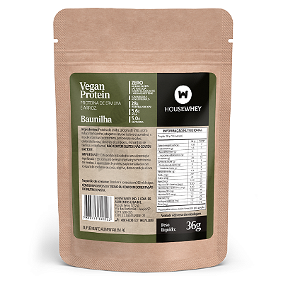 VEGAN PROTEIN BAUNILHA - caixa com 15 sachês de 36g
