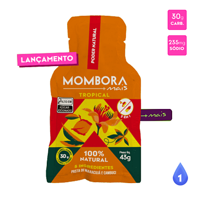 GEL MOMBORA - TROPICAL MAIS - Maracujá e Cambuci 43g