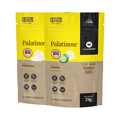 PALATINOSE -  LIMÃO E SEM SABOR - caixa mista  com 25 sachês de 25g
