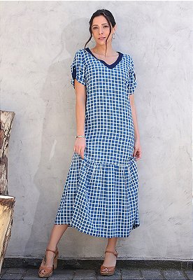 VESTIDO XADREZ MYKONOS