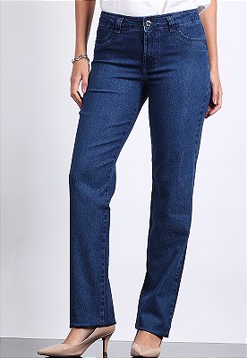 CALÇA RETA JEANS
