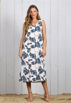 VESTIDO ESTAMPA ABSTRATA