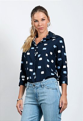 CAMISA ESTAMPA QUADRADA