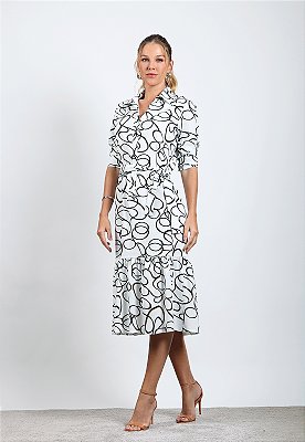 VESTIDO ESTAMPA ABSTRATA