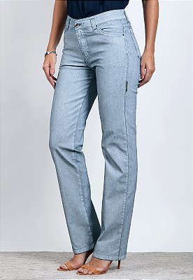 CALÇA RETA RESINADA