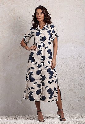 VESTIDO CHEMISE FLORAL