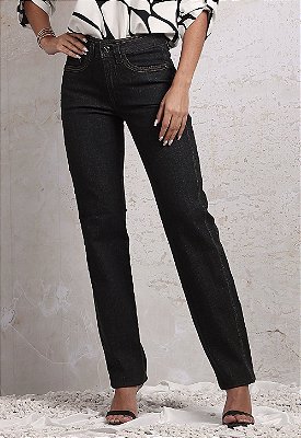 CALÇA RETA BLACK JEANS