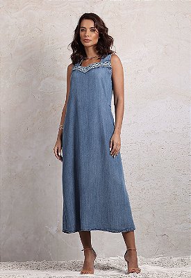 VESTIDO MODAL RENDA