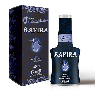 Safira Lubrificante Corporal Masculino Linha Preciosidades 35ml