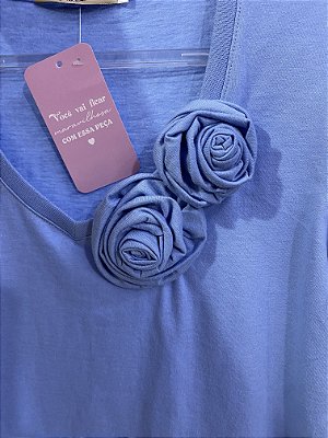 CAMISETA COM FLORES 3D AMSTERDAM