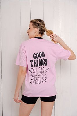 Camiseta Over Rosa