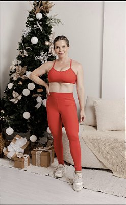 Legging Classic Red Velvet