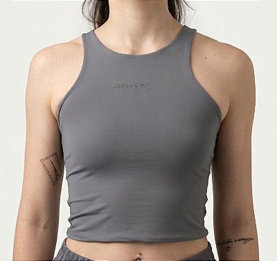 Cropped Slim Graphite