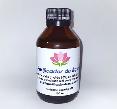 Clorito de Sódio ao 28% 100 ml em VIDRO