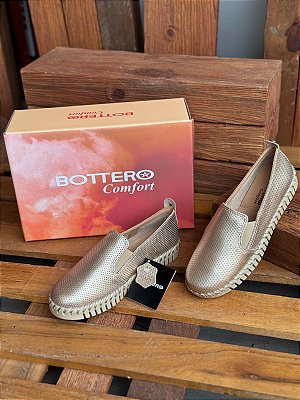 354306 TENIS COURO SB VENEZA METAL DOURADO 22