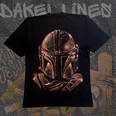 Camisetas Oversized 100% Algodão - Mandalorian