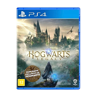 Jogo Hogwarts Legacy C/Mapa PS4 Midia Fisica Novo Lacrado