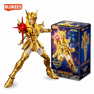 Boneco Blokees Milo de Escorpião Champion Class Saint Seiya Novo