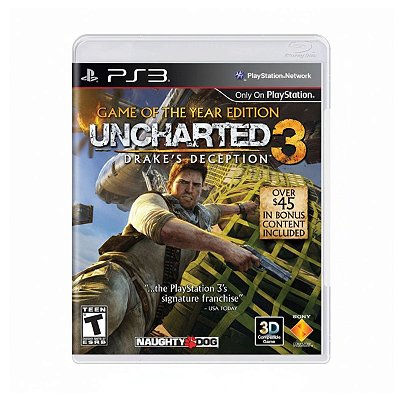 Jogo Uncharted 3: Drake's Deception (GOTY) PS3 Usado