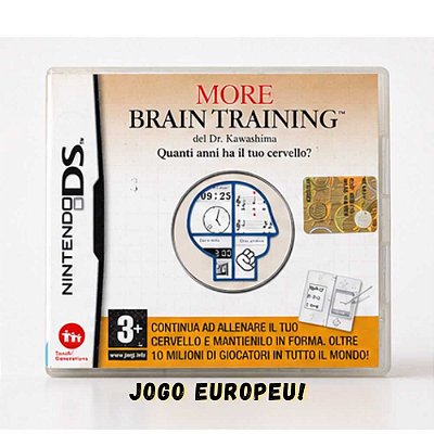 Jogo More Brain Training Nintendo DS Europeu Usado