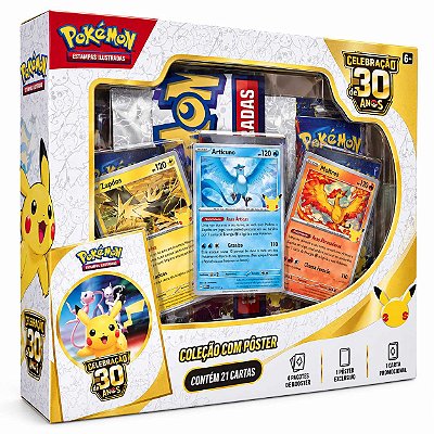 Pokémon Tcg: Celebração 30 Anos - Coleção Com Poster