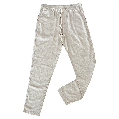 Calça Linho + Viscose + Elastano