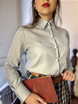 Camisa de Linho Rory (Azul Sereno)