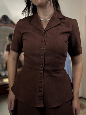 Blusa de Linho New Look (Marrom)