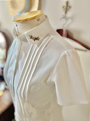 Camisa de Linho Birdy (Off White)