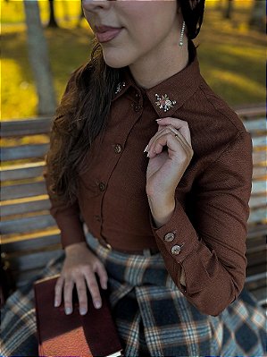 Camisa Relíquia (Marrom) PRONTA ENTREGA