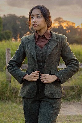 Blazer Cambridge - Lã Pura (Musgo)
