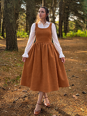 PRONTA ENTREGA - Vestido Claire (Caramelo)