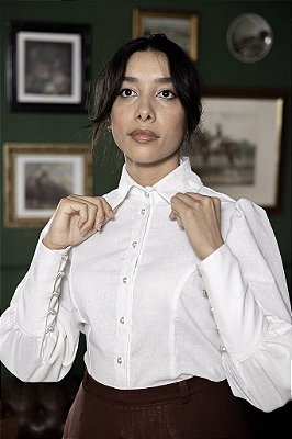 PRONTA ENTREGA - Camisa Brontë (Off White)