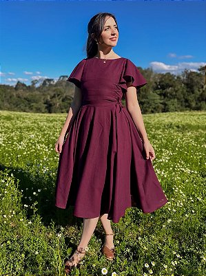 Vestido Aurora (Merlot)