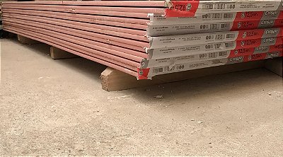 CHAPA RF 1,20X1,80 (gesso acartonado / Dry Wall RESISTENTE AO FOGO)