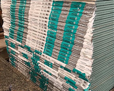 CHAPA RU 1,20 X 1,80 (gesso acartonado Dry Wall RESISTENTE A UMIDADE)