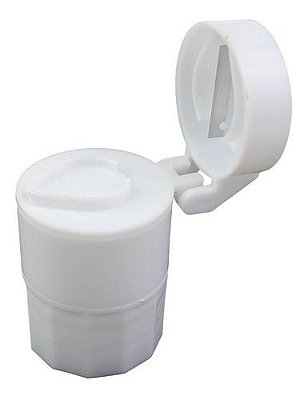 Porta Comprimido Com Armazenagem Dupla Cortador E Amassador