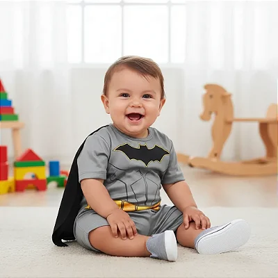 Fantasia Bebê Batman Super Herói