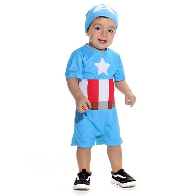 Fantasia Capitão América Bebê
