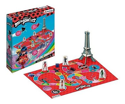 Jogo De Mesa Tabuleiro Ladybug Torre Eiffel Paris Miraculous