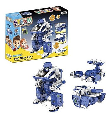 Robô Solar Tanque De Guerra Educativo Brinquedo Inteligente