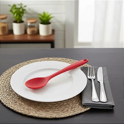 Colher De Silicone Resistente Utensilio Cozinha