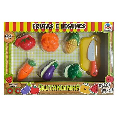 Quitandinha Frutas Legumes Hortifruti Crec 8 Peças Infantil